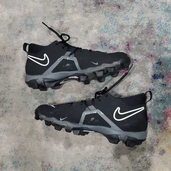 Nike Alpha Menace 3 Shark Football Cleats in Black Size 11