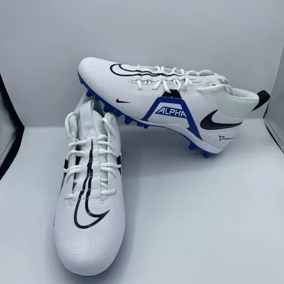 Nike Alpha Varsity Pro 3 White Game Royal CV0586-101 Men's Size 10.5 Cleats