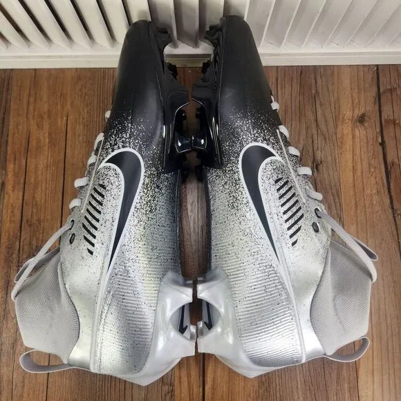 Nike Vapor Edge 360 Pro 2 Metallic Grey Football Cleats HF3454-003 Mens Size 13