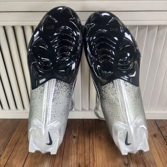 Nike Vapor Edge 360 Pro 2 Metallic Grey Football Cleats HF3454-003 Mens Size 13