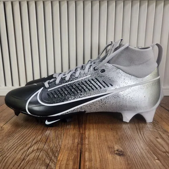 Nike Vapor Edge 360 Pro 2 Metallic Grey Football Cleats HF3454-003 Mens Size 13