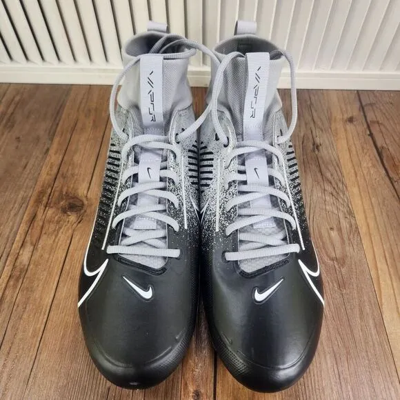 Nike Vapor Edge 360 Pro 2 Metallic Grey Football Cleats HF3454-003 Mens Size 13