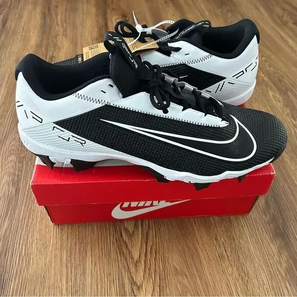 NIKE Vapor Edge Shark 2 'Black White' lace up cleats shoes sneakers men’s 13 new