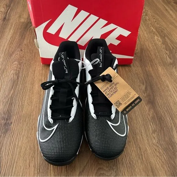 NIKE Vapor Edge Shark 2 'Black White' lace up cleats shoes sneakers men’s 13 new