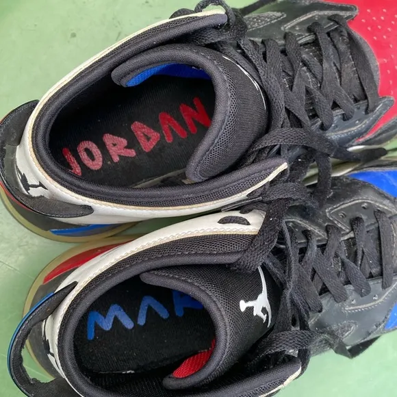 Nine Air Jordan Mars 270 Top 3 Sneakers Men’s Size 12 CD7070-001 Red Blue Black