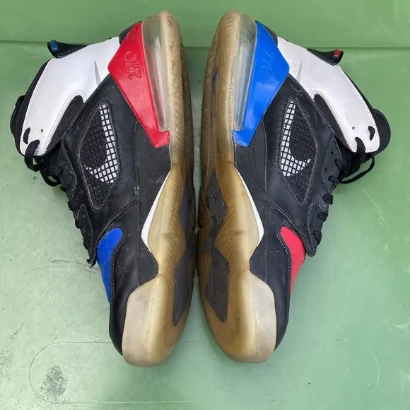 Nine Air Jordan Mars 270 Top 3 Sneakers Men’s Size 12 CD7070-001 Red Blue Black