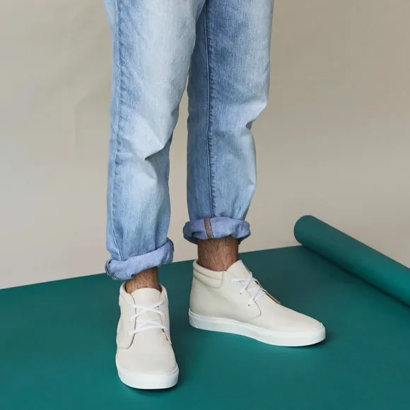 NISOLO Men’s Genuine Leather High-Top Sneakers in Size 11.5