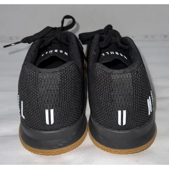 No Bull Superfabric Shoes Men Size 9 Black Gum Sole Trainers Sneakers CrossFit