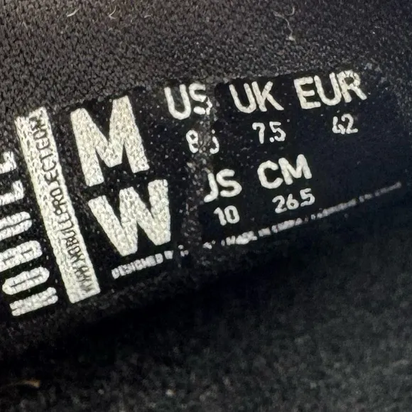 NOBULL‎ Black Tennis Shoes Men’s Sz 8.5 Women’s size 10