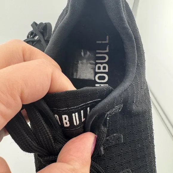NOBULL‎ Black Tennis Shoes Men’s Sz 8.5 Women’s size 10