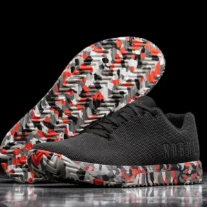 NOBULL Black Trainers Red Black Camo Midsole Men’s size 8.5