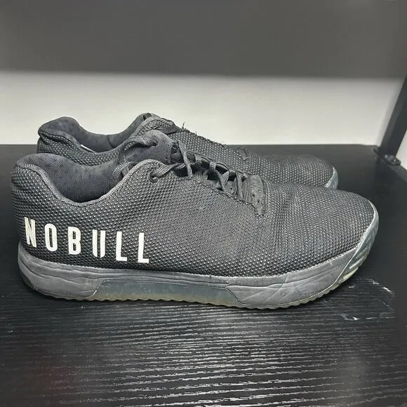 Nobull CrossFit Men’s Size 12 Black Superfabric Low Gym Shoes Sneakers