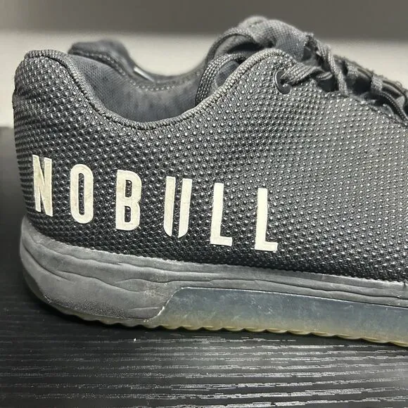 Nobull CrossFit Men’s Size 12 Black Superfabric Low Gym Shoes Sneakers