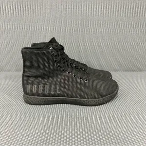 Nobull Hi‎ Top Gum Trainers Womens Sz 7.5 Weight Lifting CrossFit Shoe Black