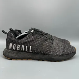NoBull Matryx Men's 12.5 Black Gym Training Shoes Lace Up Athletic Sneakers