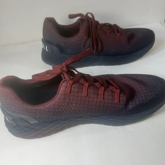 NoBull Mens Cabernet Atlantic Ripstop Runners Shoes Blue Maroon 12.5