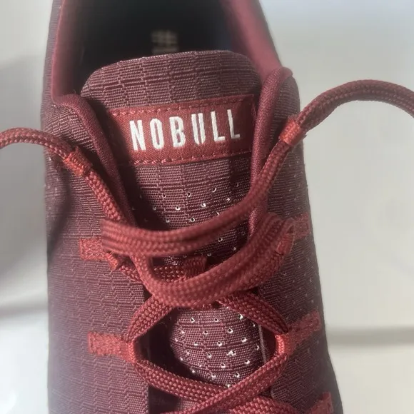 NoBull Mens Cabernet Atlantic Ripstop Runners Shoes Blue Maroon 12.5