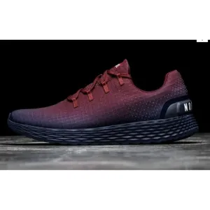 NoBull Mens Cabernet Atlantic Ripstop Runners Shoes Blue Maroon 12.5