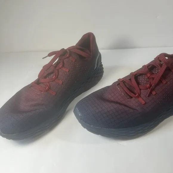 NoBull Mens Cabernet Atlantic Ripstop Runners Shoes Blue Maroon 12.5
