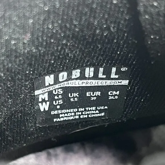 NoBull Outwork High Top Training Shoes Sneakers Mens Size 6.5 Black Camo Gym