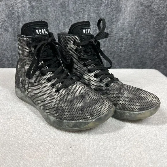 NoBull Outwork High Top Training Shoes Sneakers Mens Size 6.5 Black Camo Gym