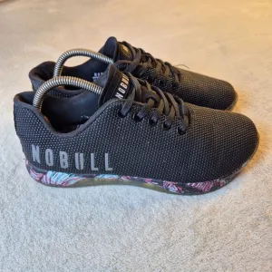 NOBULL Outwork Men's 7.5 Women's 9 Midnight Palm Training Lifting Gym Sneakers
