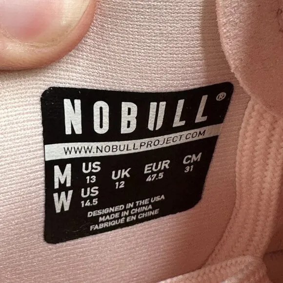 NOBULL Outwork Mens Size 13 Shoes Blush Heather Training CrossFit Gym Workout