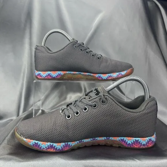 NOBULL Outwork Patchwork Trainer Shoes Men’s 6 Women’s 7.5 Gray Gum Superfabric