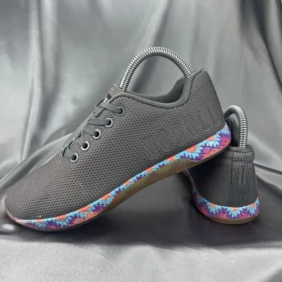 NOBULL Outwork Patchwork Trainer Shoes Men’s 6 Women’s 7.5 Gray Gum Superfabric