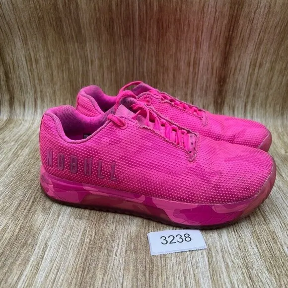 Nobull Outwork Women's Size 9 Athletic Shoes Sneakers Pink Camo Training Low Top