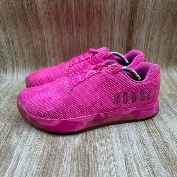 Nobull Outwork Women's Size 9 Athletic Shoes Sneakers Pink Camo Training Low Top