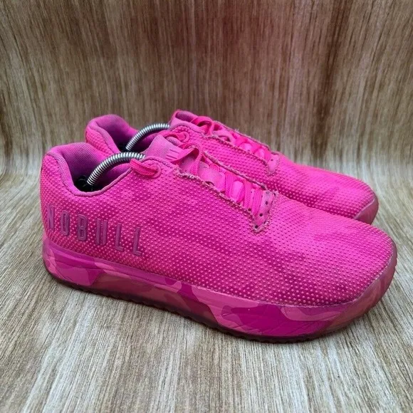 Nobull Outwork Women's Size 9 Athletic Shoes Sneakers Pink Camo Training Low Top