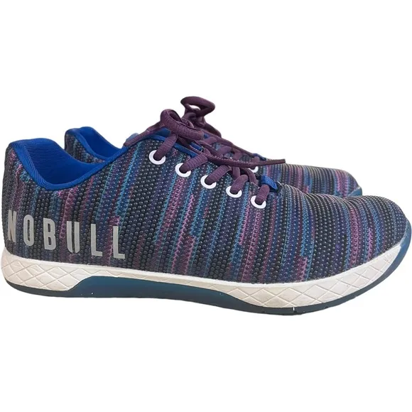 NOBULL Purple Multicolor Linear Trainer CrossFit sneakers shoes