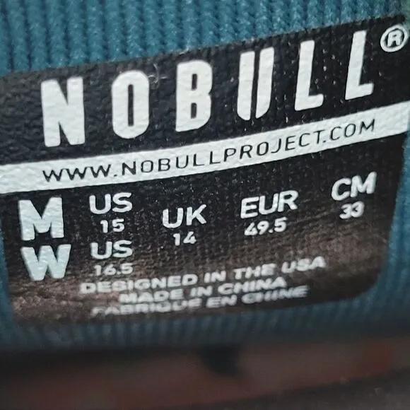 Nobull Shoes Men's  Size 15 High-Top Wild Jewel Trainer Blue Multicolor Sneaker