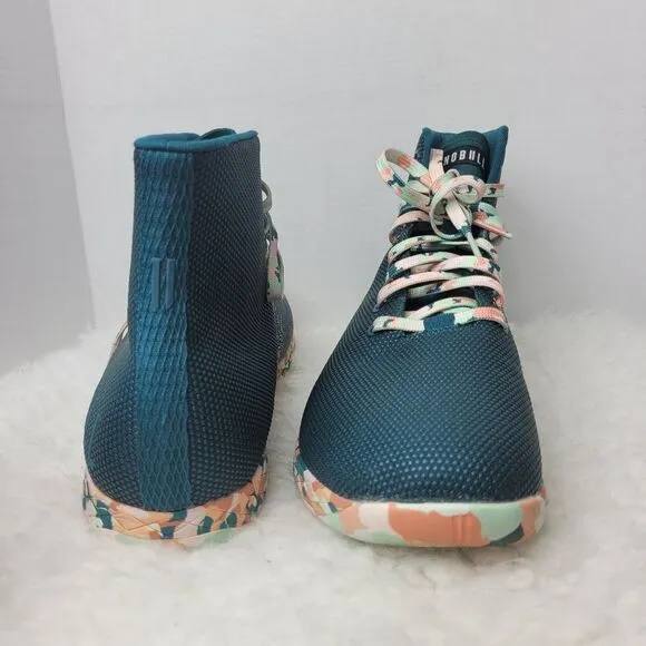 Nobull Shoes Men's  Size 15 High-Top Wild Jewel Trainer Blue Multicolor Sneaker