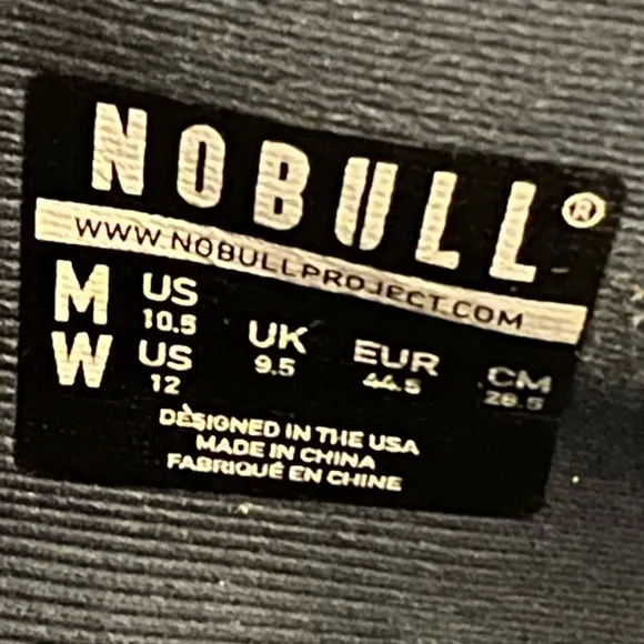 NOBULL Superfabric crossfit trainer Blue Sneaker Shoes Mens Size 10.5 Unisex
