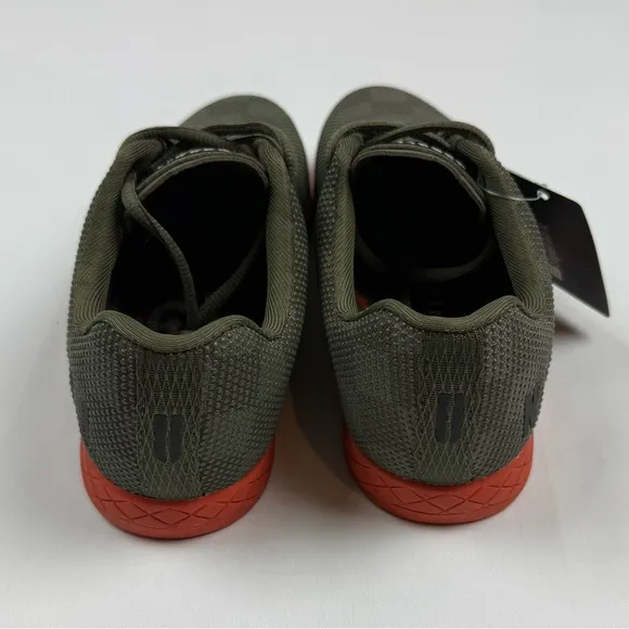NoBull Superfabric CrossFit Trainer Shoes Womens US 8.5 Mens 7 Olive/Orange