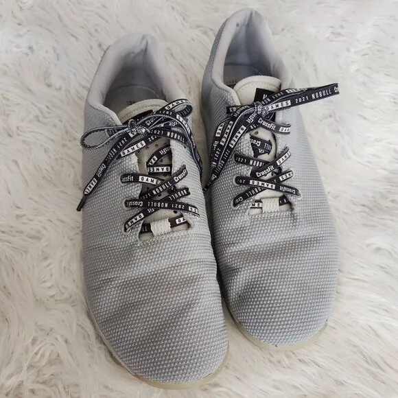 Nobull Superfabric Trainers Crossfit‎ Workout Shoes Men's 14 US Gray Logo Lace