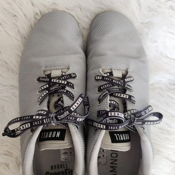 Nobull Superfabric Trainers Crossfit‎ Workout Shoes Men's 14 US Gray Logo Lace