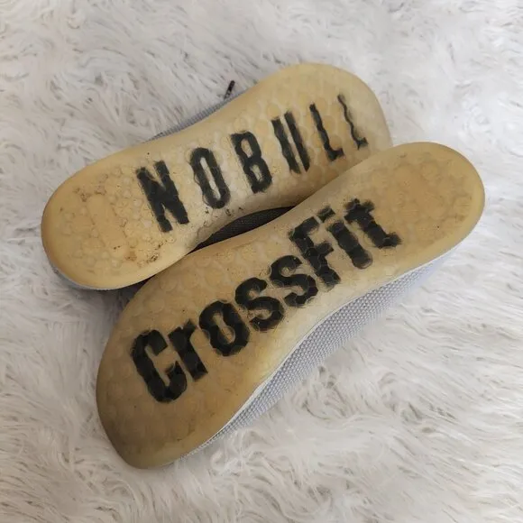Nobull Superfabric Trainers Crossfit‎ Workout Shoes Men's 14 US Gray Logo Lace
