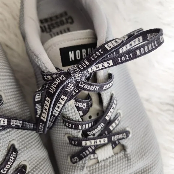 Nobull Superfabric Trainers Crossfit‎ Workout Shoes Men's 14 US Gray Logo Lace