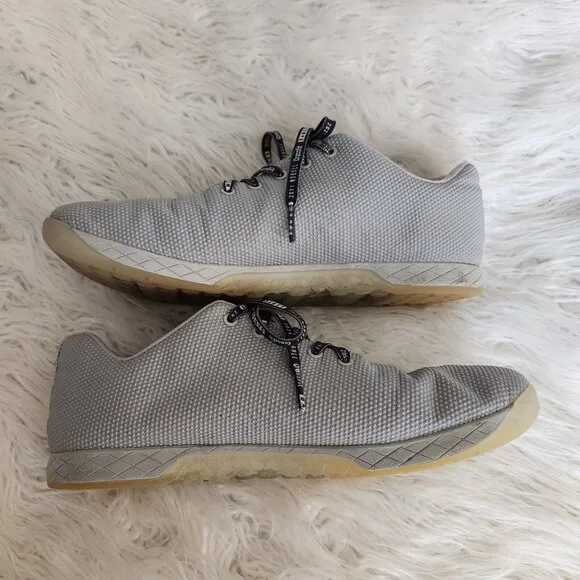 Nobull Superfabric Trainers Crossfit‎ Workout Shoes Men's 14 US Gray Logo Lace