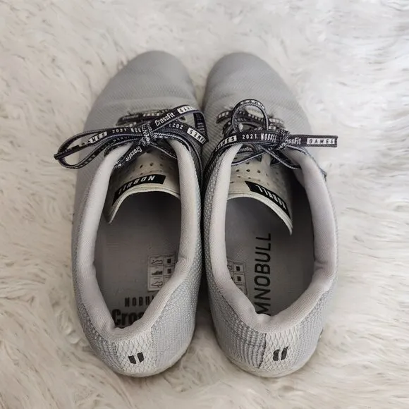 Nobull Superfabric Trainers Crossfit‎ Workout Shoes Men's 14 US Gray Logo Lace