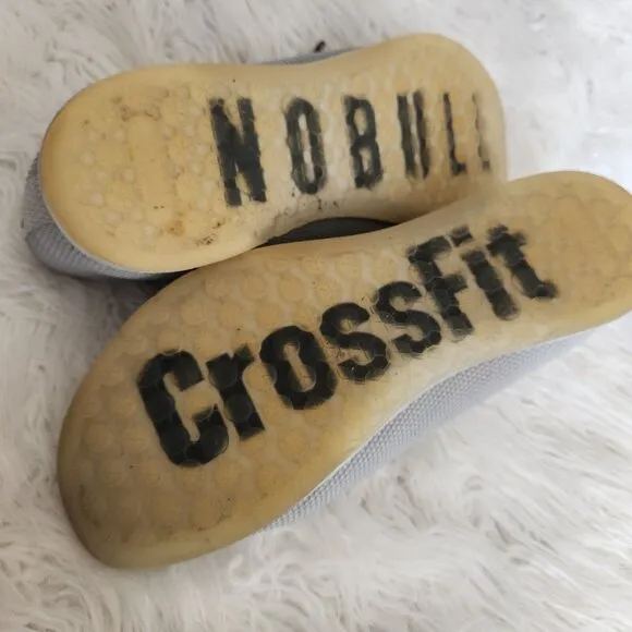 Nobull Superfabric Trainers Crossfit‎ Workout Shoes Men's 14 US Gray Logo Lace