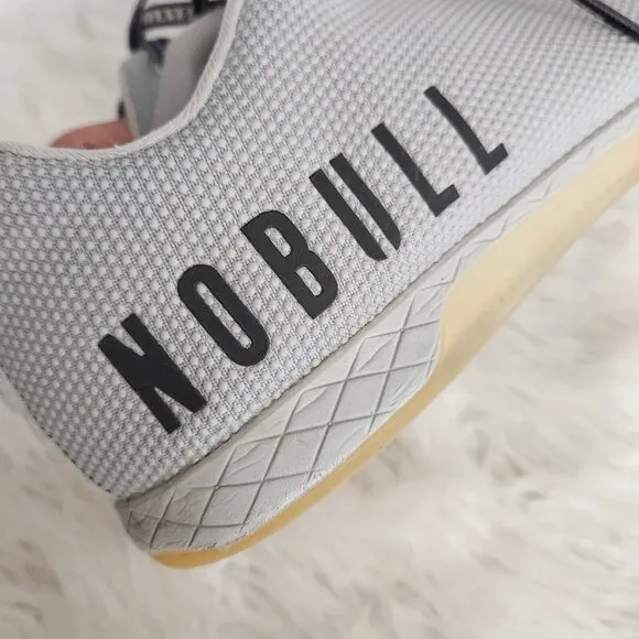 Nobull Superfabric Trainers Crossfit‎ Workout Shoes Men's 14 US Gray Logo Lace