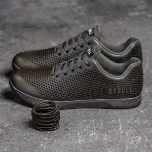 NOBULL Trainer Shoes Olive Green Leather Cross-Training Crossfit Womens Size 6.5