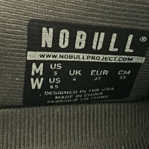 NOBULL Trainer Shoes Olive Green Leather Cross-Training Crossfit Womens Size 6.5