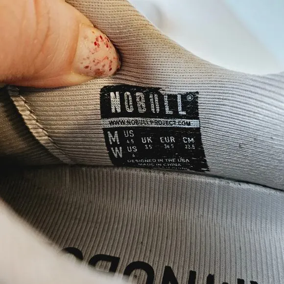 Nobull Trainers Gray Perforated Suede Crossfit Shoes Men's Sz 4.5  Women's 6