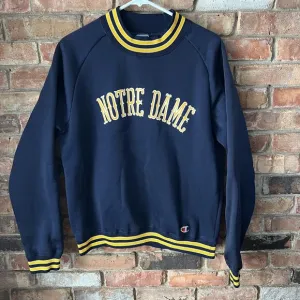 Notre Dame Fighting Irish Vintage Champion Sweatshirt Nylon Size Large