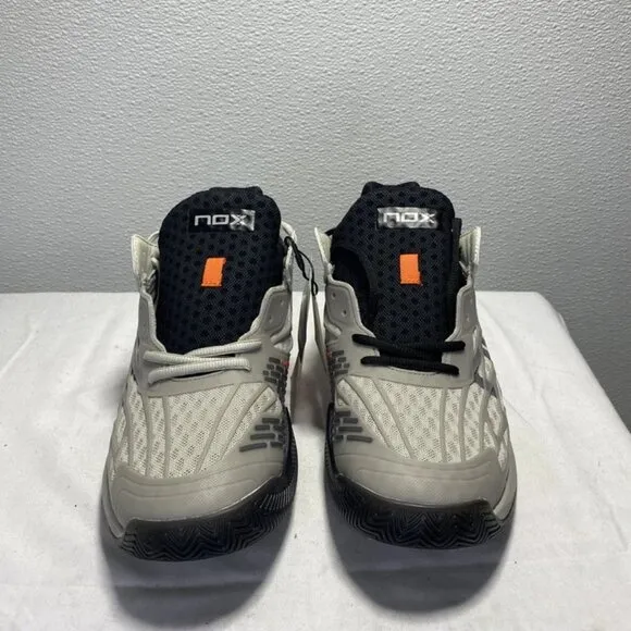 Nox AT10 2024 Men’s Sneakers Grey Size 8 Low Top Mesh Lace-Up Comfort
